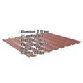 Trapezblech 20/1100 | Dach | Anti-Tropf 1000 g/m² | Aluminium 0,70 mm | 25 µm Polyester | 8012 - Rotbraun #2