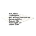 Trapezblech 20/1100 | Dach | Anti-Tropf 2400 g/m² | Stahl 0,50 mm | 25 µm Polyester | 9010 - Reinweiß #2
