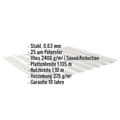 Trapezblech 20/1100 | Dach | Anti-Tropf 2400 g/m² | Stahl 0,63 mm | 25 µm Polyester | 9006 - Weißaluminium #2