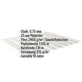Trapezblech 20/1100 | Dach | Anti-Tropf 2400 g/m² | Stahl 0,75 mm | 25 µm Polyester | 9006 - Weißaluminium #2