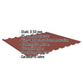 Trapezblech 20/1100 | Dach | Anti-Tropf 2400 g/m² | Stahl 0,50 mm | 35 µm Mattpolyester | 29 - Rot #2