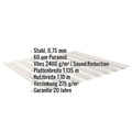 Trapezblech 20/1100 | Dach | Anti-Tropf 2400 g/m² | Stahl 0,75 mm | 60 µm Puramid | 9002 - Grauweiß #2