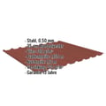 Trapezblech 20/1100 | Dach | Anti-Tropf 700 g/m² | Stahl 0,50 mm | 35 µm Mattpolyester | 29 - Rot #2