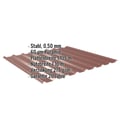 Trapezblech 20/1100 | Dach | Stahl 0,50 mm | 60 µm Puramid | 8012 - Rotbraun #2