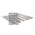 Trapezblech 35/207 | Dach | Anti-Tropf 1000 g/m² | Stahl 0,50 mm | 25 µm Polyester | 9007 - Graualuminium #2