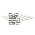 Trapezblech 35/207 | Dach | Anti-Tropf 1000 g/m² | Stahl 0,75 mm | 25 µm Polyester | 9002 - Grauweiß #2