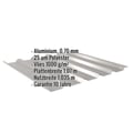 Trapezblech 35/207 | Dach | Anti-Tropf 1000 g/m² | Aluminium 0,70 mm | 25 µm Polyester | 9007 - Graualuminium #2