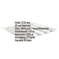 Trapezblech 35/207 | Dach | Anti-Tropf 2400 g/m² | Stahl 0,50 mm | 25 µm Polyester | 7035 - Lichtgrau #2