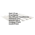 Trapezblech 35/207 | Dach | Anti-Tropf 2400 g/m² | Stahl 0,75 mm | 25 µm Polyester | 9002 - Grauweiß #2