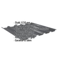 Trapezblech 35/207 | Dach | Anti-Tropf 2400 g/m² | Stahl 0,50 mm | 35 µm Mattpolyester | 23 - Dunkelgrau #2