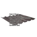 Trapezblech 35/207 | Dach | Anti-Tropf 2400 g/m² | Stahl 0,50 mm | 35 µm Mattpolyester | 32 - Dunkelbraun #2