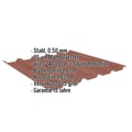 Trapezblech 35/207 | Dach | Anti-Tropf 2400 g/m² | Stahl 0,50 mm | 35 µm Mattpolyester | 75 - Ziegelrot #2