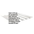 Trapezblech 35/207 | Dach | Anti-Tropf 700 g/m² | Stahl 0,50 mm | 25 µm Polyester | 9006 - Weißaluminium #2