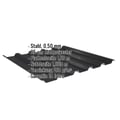 Trapezblech 35/207 | Dach | Stahl 0,50 mm | 35 µm Mattpolyester | 33 - Schwarz #2