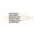 Trapezblech 35/207 | Wand | Stahl 0,50 mm | 25 µm Polyester | 1015 - Hellelfenbein #2