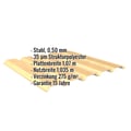 Trapezblech 35/207 | Wand | Stahl 0,50 mm | 35 µm Strukturpolyester | Holzoptik - Ahorn #2
