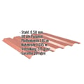 Trapezblech 35/207 | Wand | Stahl 0,50 mm | 60 µm Puramid | 8004 - Kupferbraun #2