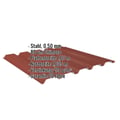 Trapezblech 35/207 | Wand | Stahl 0,50 mm | 80 µm Shimoco | 3009 - Oxidrot #2