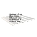 Trapezblech 35/207 | Wand | Aluminium 0,70 mm | 25 µm Polyester | 9006 - Weißaluminium #2