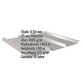 Trapezblech 45/333 | Dach | Anti-Tropf 1000 g/m² | Stahl 0,50 mm | 25 µm Polyester | 9007 - Graualuminium #2