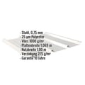 Trapezblech 45/333 | Dach | Anti-Tropf 1000 g/m² | Stahl 0,75 mm | 25 µm Polyester | 9006 - Weißaluminium #2