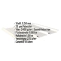 Trapezblech 45/333 | Dach | Anti-Tropf 2400 g/m² | Stahl 0,50 mm | 25 µm Polyester | 9002 - Grauweiß #2