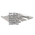 Trapezblech 45/333 | Dach | Anti-Tropf 2400 g/m² | Stahl 0,50 mm | 25 µm Polyester | 9007 - Graualuminium #2