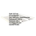Trapezblech 45/333 | Dach | Anti-Tropf 2400 g/m² | Stahl 0,63 mm | 25 µm Polyester | 9002 - Grauweiß #2