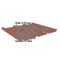 Trapezblech 45/333 | Dach | Anti-Tropf 2400 g/m² | Stahl 0,50 mm | 35 µm Mattpolyester | 75 - Ziegelrot #2