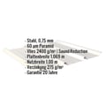 Trapezblech 45/333 | Dach | Anti-Tropf 2400 g/m² | Stahl 0,75 mm | 60 µm Puramid | 9002 - Grauweiß #2