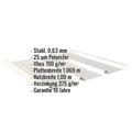 Trapezblech 45/333 | Dach | Anti-Tropf 700 g/m² | Stahl 0,63 mm | 25 µm Polyester | 9002 - Grauweiß #2