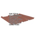 Trapezblech 45/333 | Dach | Anti-Tropf 700 g/m² | Stahl 0,50 mm | 35 µm Mattpolyester | 75 - Ziegelrot #2