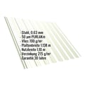 Trapezblech T18DR | Dach | Anti-Tropf 700 g/m² | Stahl 0,63 mm | 50 µm PURLAK® | 9002 - Grauweiß #2