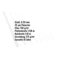 Trapezblech T18DR | Dach | Anti-Tropf 700 g/m² | Stahl 0,50 mm | 25 µm Polyester | 9010 - Reinweiß #2