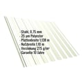 Trapezblech T18DR | Dach | Stahl 0,75 mm | 25 µm Polyester | 9002 - Grauweiß #2