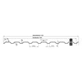 Trapezblech T20M | Wand | Stahl 0,75 mm | 25 µm Polyester | 028 - Kirschrot