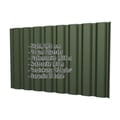 Trapezblech T20M | Wand | Stahl 0,75 mm | 25 µm Polyester | 6020 - Chromoxidgrün #2
