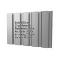 Trapezblech T35/207M | Wand | Stahl 0,50 mm | 25 µm Polyester | 9006 - Weißaluminium #2