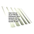 Trapezblech T35DR | Dach | Stahl 0,63 mm | 50 µm PURLAK® | 9002 - Grauweiß #2