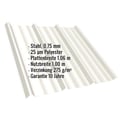 Trapezblech T45/333MD | Dach | Stahl 0,75 mm | 25 µm Polyester | 9010 - Reinweiß #2