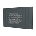 Trapezblech T7M | Wand | Stahl 0,50 mm | 35 µm Mattpolyester | 7016 - Anthrazitgrau #2