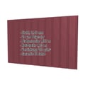Trapezblech T7M | Wand | Stahl 0,50 mm | 25 µm Polyester | 3005 - Weinrot #2