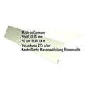 Traufenblech | 12,5 cm x 7 cm x 2,00 m | Stahl 0,75 mm | 50 µm PURLAK® | 9002 - Grauweiß #2