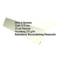 Traufenblech | 12,5 cm x 7 cm x 2,00 m | Stahl 0,75 mm | 25 µm Polyester | 9002 - Grauweiß #2