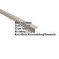 Traufenblech | 5 x 5 cm | 100° | Stahl 0,50 mm | 25 µm Polyester | 9007 - Graualuminium #2