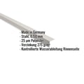 Traufenblech | 5 x 5 cm | 95° | Stahl 0,50 mm | 25 µm Polyester | 7035 - Lichtgrau #2
