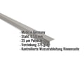 Traufenblech | 5 x 5 cm | 95° | Stahl 0,50 mm | 25 µm Polyester | 9007 - Graualuminium #2