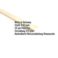 Traufenblech | 8 x 3 cm | 100° | Stahl 0,63 mm | 25 µm Polyester | 1015 - Hellelfenbein #2