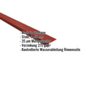 Traufenblech | 8 x 3 cm | 100° | Stahl 0,50 mm | 35 µm Mattpolyester | 29 - Rot #2