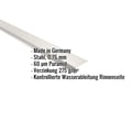 Traufenblech | 8 x 3 cm | 100° | Stahl 0,75 mm | 60 µm Puramid | 9002 - Grauweiß #2